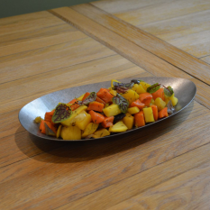 Vintage Steel Conical Plate 30cm x 14.5cm/12 x 5.5"