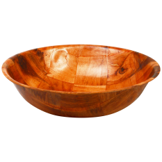 Woven Wood Bowl Round 25cm / 10"