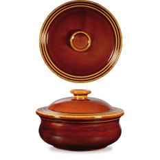 Art de Cuisine ZCAGLSPT1 Rustic Brown Lidded Stew Pot 14cm 43cl