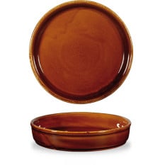 Art de Cuisine ZCAGMD201 Rustic Brown Mezze Dish/Tray 20cm 55cl