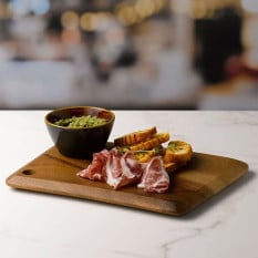 Churchill Alchemy Wood Buffetscape Geo Deli Board 29.5 x 21cm/11.61 x 8.26" (Pack of 4)