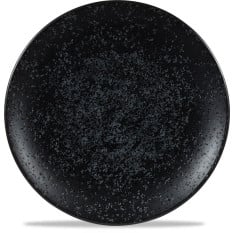 Art De Cuisine Menu Shades Caldera Ash Black Coupe Plate 21cm (Pack of 6)