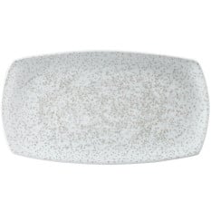 Art De Cuisine Menu Shades Caldera Chalk White Rectangle Plate