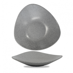 Churchill Alchemy Lotus Melamine Buffet Dish 14 Inch Granite
