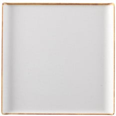 Churchill Alchemy Stonecast Melamine Barley White Square Buffet Tray 30.3 x 30.3cm/11.875 x 11.875" (Pack of 4)