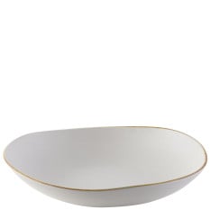 Churchill Alchemy Stonecast Melamine Barley White Trace Bowl 38cm/15" 460cl/162oz (Pack of 2)