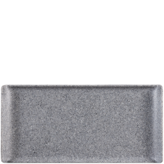 Churchill Alchemy Melamine Buffet Tray Granite 14.5 x 30cm/5.69 x 11.75" (Pack of 6)