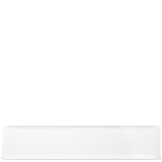 Churchill Alchemy Melamine Buffet Rectangle Tray White 10 x 46cm/3.88 x 18.06" (Pack of 4)