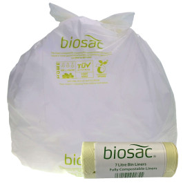 Biosac Biodegradable Food Waste Sacks 7 Litre (Pack of 52)
