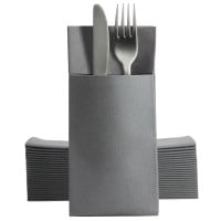 Airlaid Pocket Napkins 8 Fold Grey (Pack of 500)