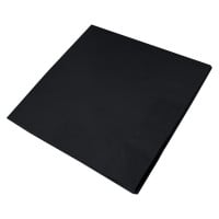 Dinner Napkins 40cm 3ply 4 Fold Black (Pack of 1000)