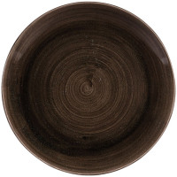 Churchill Stonecast Patina Iron Black Coupe Bowl 24.8cm/9.75" (Pack of 12)