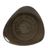 Churchill Stonecast Patina Iron Black Triangle Plate 31.1cm/12.25" (Pack of 6)