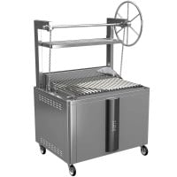 Kopa Parilla Argentine Lift Charcoal BBQ Grill 1200mm Freestanding Black