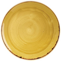 Churchill Stonecast Mustard Yellow Coupe Plate 28.8cm/11.31" (Pack of 12)