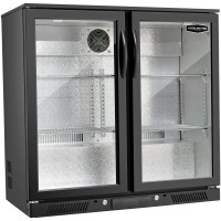Sterling Pro Back Bar Bottle Cooler Beer Fridge Double Door 228 Litre