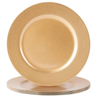 Metallic Charger Plate 33cm Gold (Pack of 6)