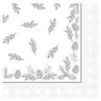 Swantex Aspen Festive Dinner Napkin 40cm 3ply White (Pack of 600)