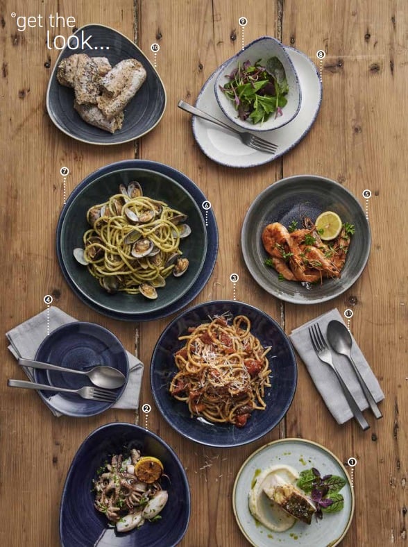 Churchill Stonecast Blue Story tableware concept