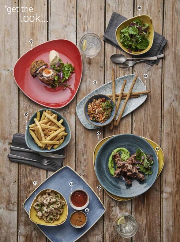 Churchill Stonecast Casual Brights tableware concept