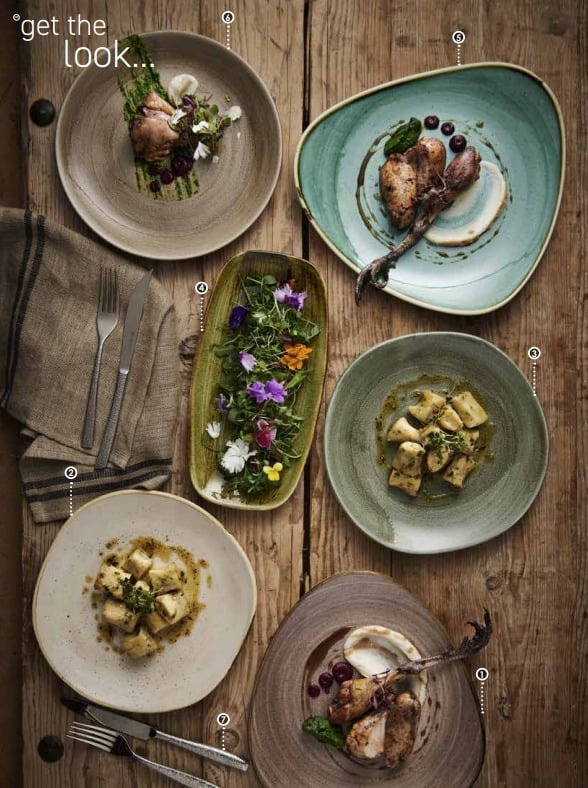 Churchill Stonecast Provenance of Food tableware concept