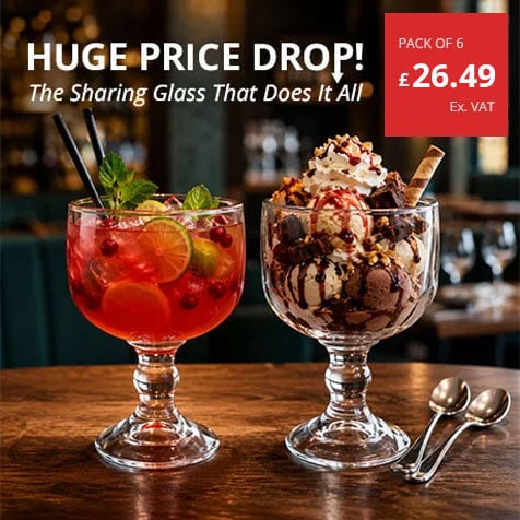 Utopia sharing dessert glass