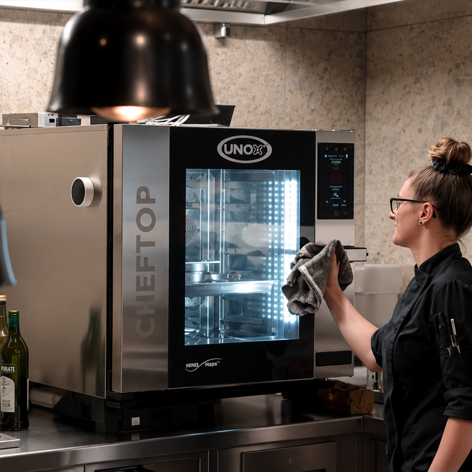 Unox CHEFTOP MIND.MAPS combi oven in a commercial kitchen
