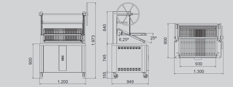 Kopa Parilla Technical Drawing
